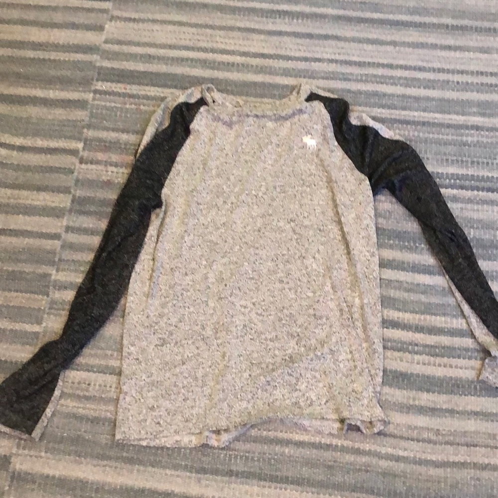 Gray and black shirt